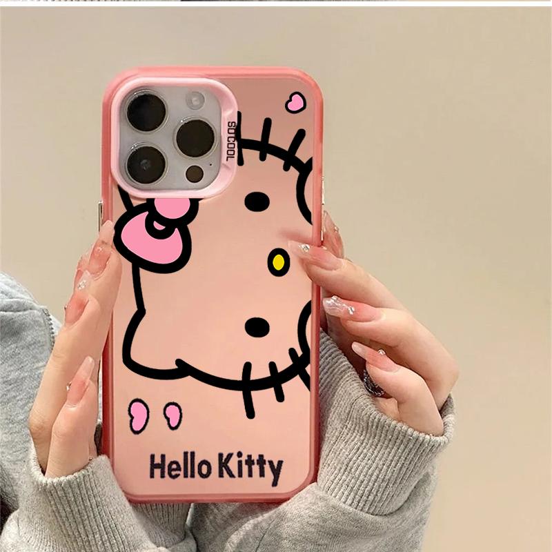 Cute Hello Kitty Casing For Iphone 17 Air 17 Pro Max 1615 14 11 12 13 Pro Max 16 Plus 16e 13 Mini Lovely Cartoon Hard Phone Case