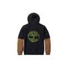 Timberland Back Embroidered Tree Logo Fake Two-Piece Hooded Sweatshirt Unisex Sweatshirt Black A2R6P-001