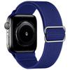 Adjustable Apple Watch Strap with Japanese Buckle - Single Loop Woven Elastic Nylon Compatible with iWatch