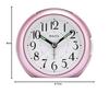 RHYTHM Alarm Clock Analog Small Cute Continuous Second Hand Pink DAILY RA21DN 8REA21DN13