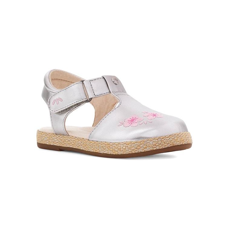 (ТД) Сандалии UGG Emmery 'Серебристый металлик' для малышей 1118574T-SLVM