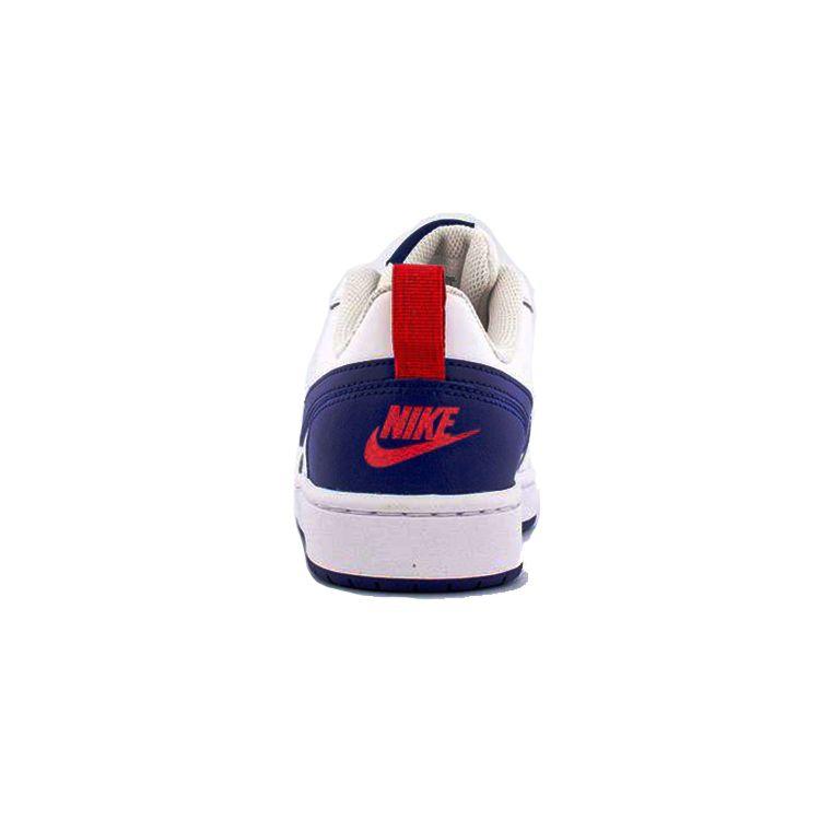 Nike Court Borough Low 2 GS White Deep Royal Kids Sneakers University-Red BQ5448-113