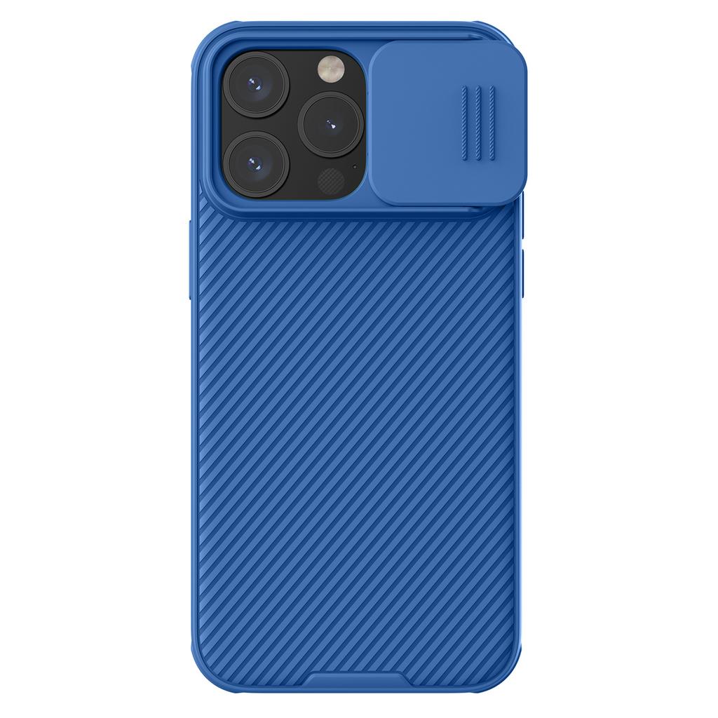 Nillkin CamShield Pro Magnetic Case for iPhone 15 Pro Max with Camera Protection - Blue, Durable & Stylish