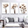Nordic Style Modern Transparent Flower A4 Canvas Painting Art Print Poster Picture Home Wall Decoration Simple Wall Decor