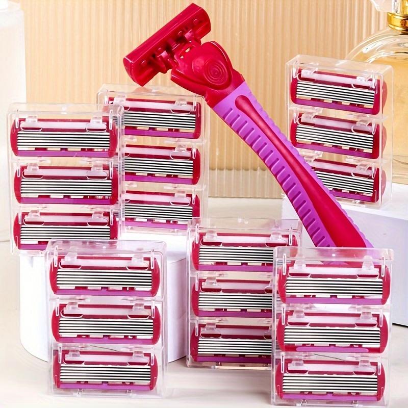 1 Set Manual Women's Body Bikini Hair Removal Safety Razor 6-layer Stainless Steel Shaver Body Hair Trimming