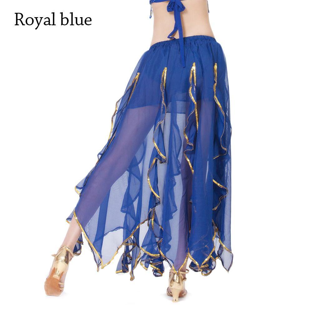 Женская блестящая юбка-солнце, юбка для танцев, юбка для танца живота, испанская юбка, костюмы для выступлений