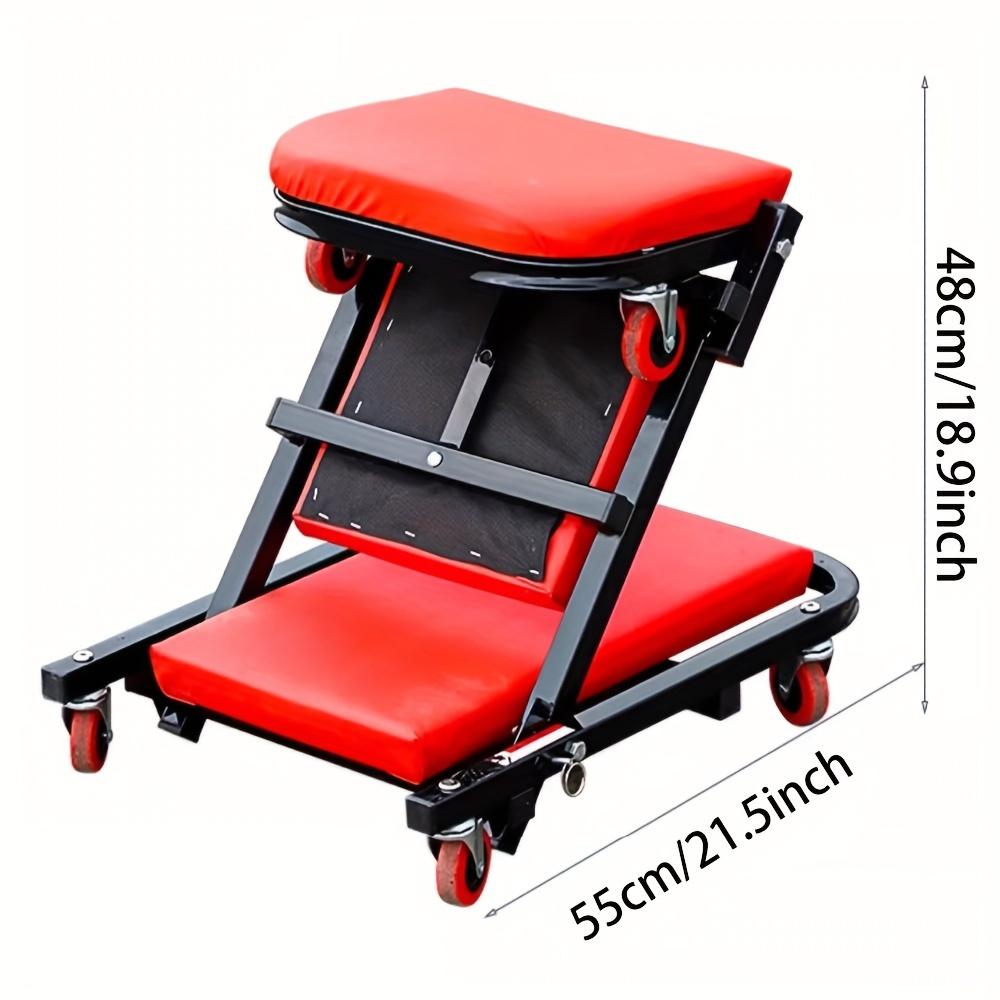 40 дюймов ИНСТРУМЕНТЫ для авторемонта, 2 В 1 Перекатной Складной Автомобильный Лежак/Сиденье, 6 шт. 2" Роликов, Регулируемый Перекатной Складной Механический Лежак