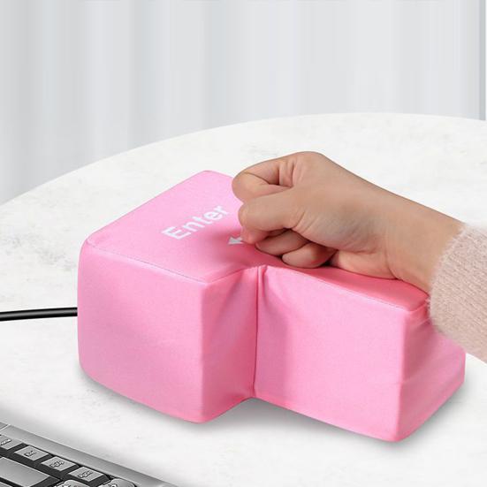 Большая кнопка Enter, питание от USB, антистресс, большая эргономичная игрушка-ключ Enter
