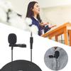 Mini Portable Microphone Condenser Clip On Lapel Mic for Mobile Phone Laptop Conference Interview