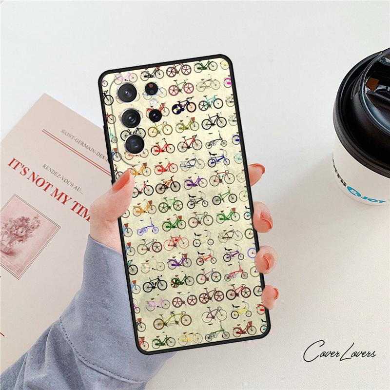 Чехол для телефона с изображением велосипеда, велоспорта Для Samsung Galaxy S24 S25 S23 S22 Ultra Note 10 20 Plus S20 S21 FE Чехол