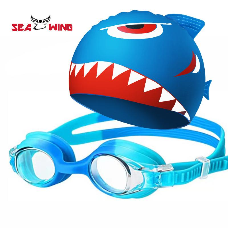 Children's swimming goggles for girls and boys, waterproof, anti-fog, high-definition swimming goggles for teenagers, racing training, myopia