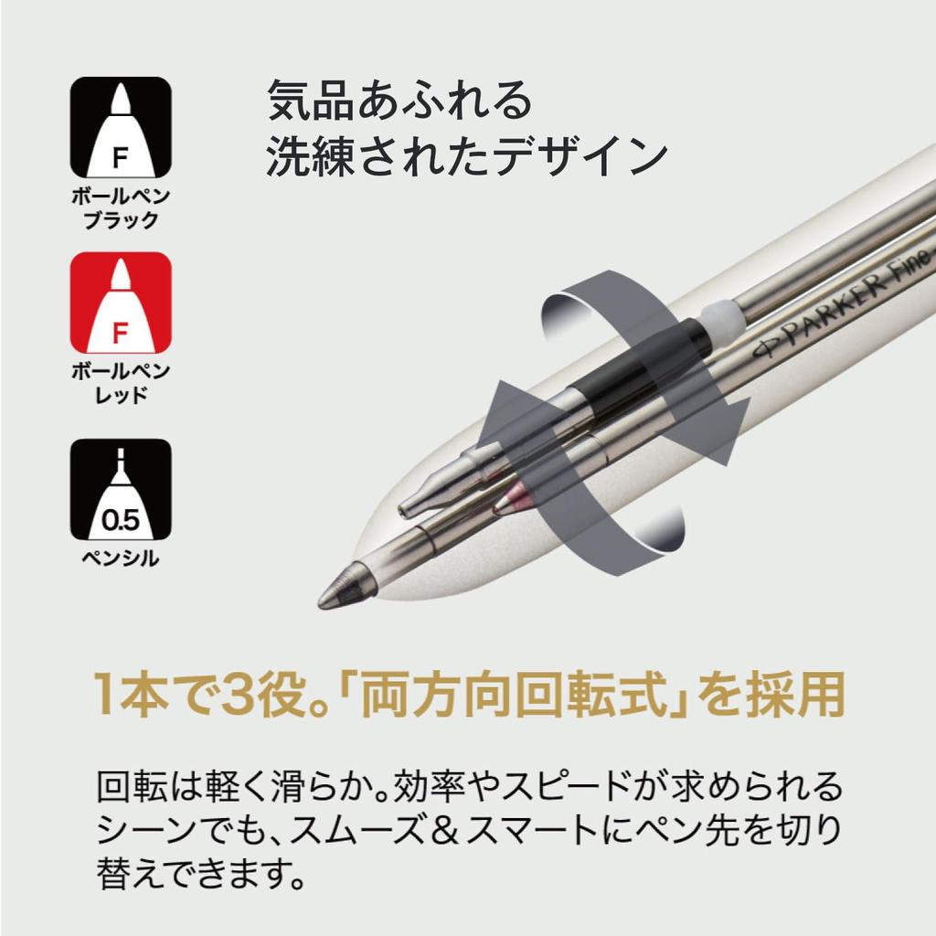 Многофункциональная ручка PARKER Sonnet Original из нержавеющей стали CT 3 в 1, шариковая ручка 2 цвета и механический карандаш, подарочная упаковка с логотипом бренда