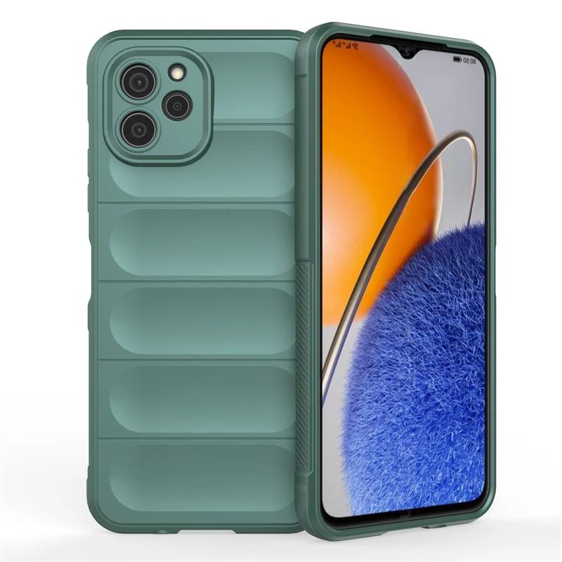 Чехол для Huawei Nova Y61 Y90 Y70 Plus 4g задняя крышка чехол противоударный бронированный телефон чехлы жидкий силикон анти-падение Funda Coque