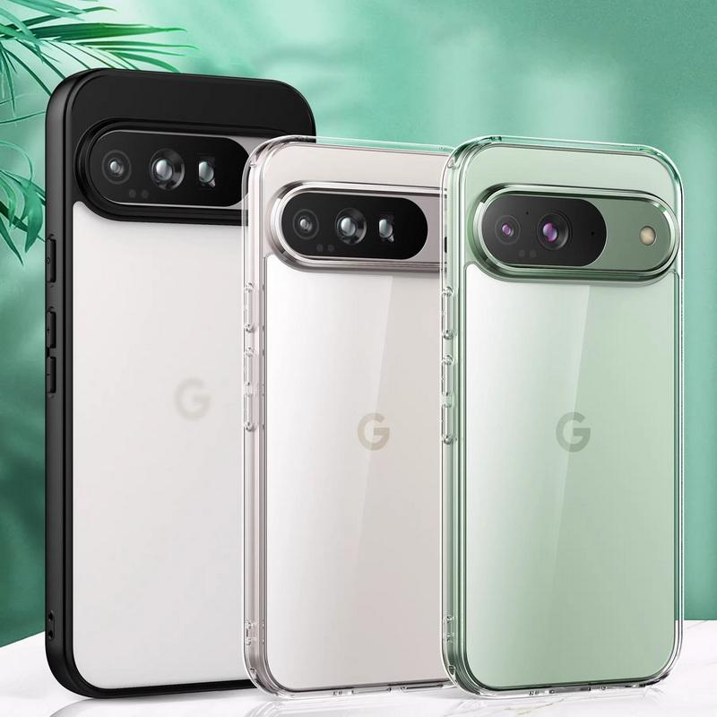 Простой мягкий силиконовый чехол для Google Pixel 9 Pro XL 8A 7A 6 Pro тонкий прозрачный TPU противоударный прозрачный чехол для телефона