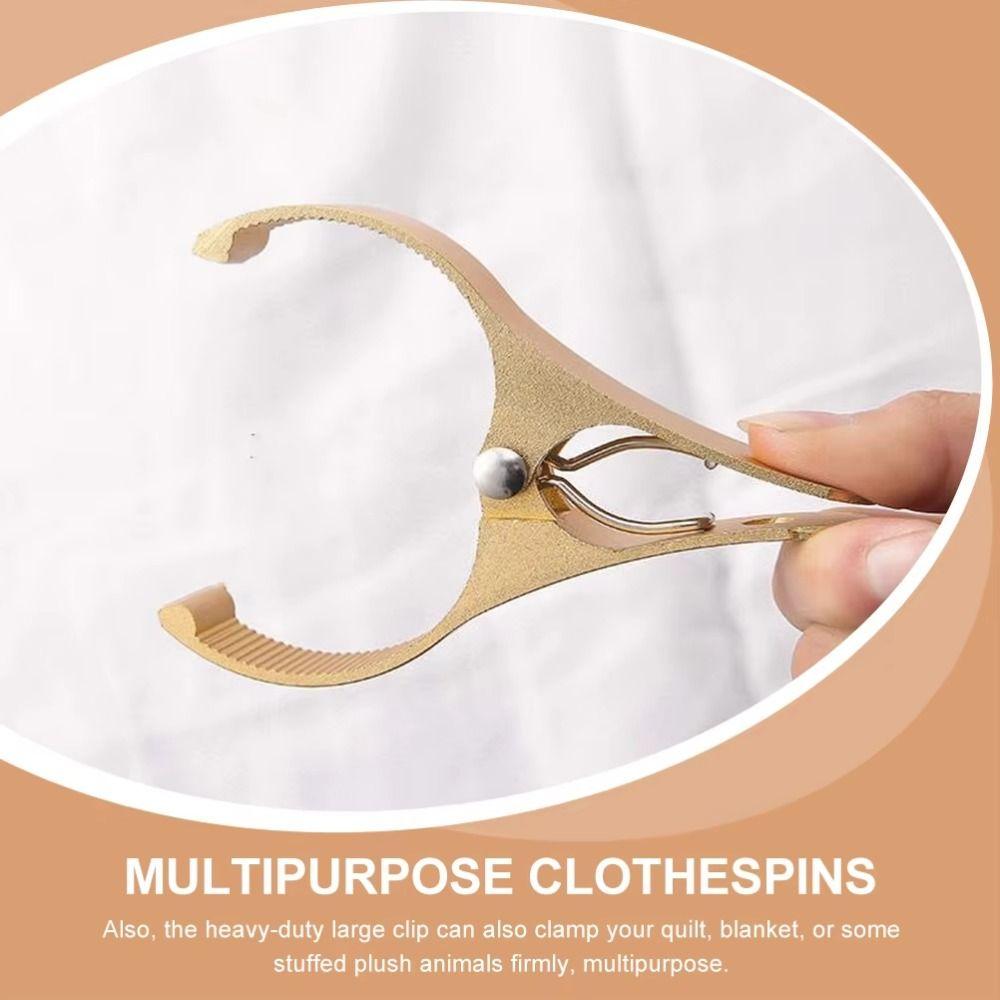 2Pcs Thicken Windproof Clothespins Heavy Duty Quilt Clips Drying Clothes Pegs for Clothing
