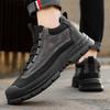 Толстые мужские зимние ботинки, зимняя плюшевая теплая спортивная обувь для отдыха на открытом воздухе, водонепроницаемая нескользящая резиновая подошва, повседневные кроссовки для мужчин, хлопковая обувь