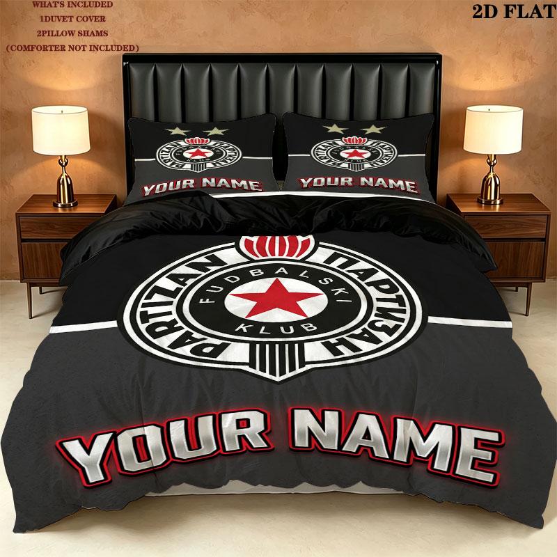 Fk Partizan Bedding Quilt Set Quilt Cover Pillowcase Home Decoration Birthday Gift (1 * duvet cover + 2 * pillowcase, without core)