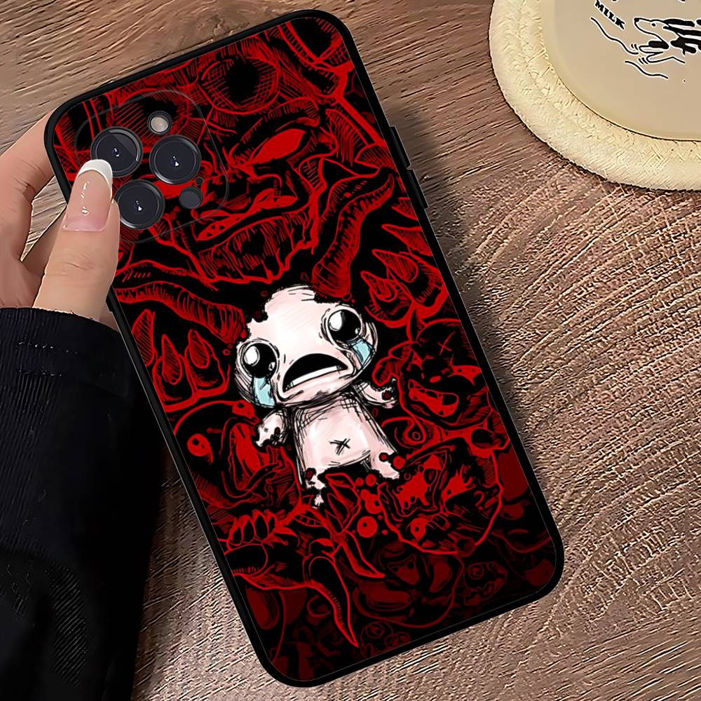 Чехол для телефона The Binding Of I-Isaac Black Мягкий для iPhone 16 15 14 13 11 12 17 Pro Max Mini Plus
