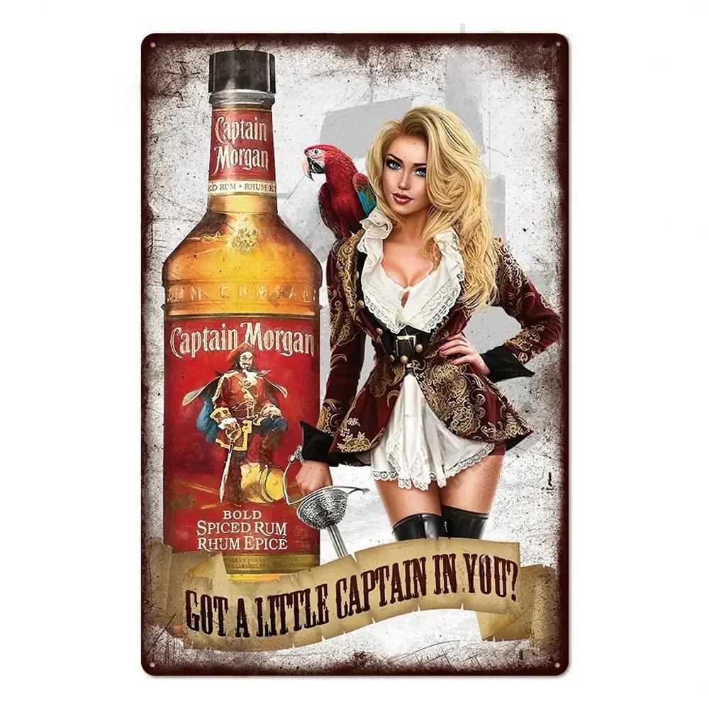 Vintage Bar Whisky Plaque Metal Club Tin Metal Logo Badge Girl Decor Garage Club Bar Men's Cave Bar Cafe Wall Decoration