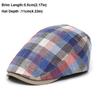 New Flat Top Newsboy Caps Adjustable Plaid Pattern Peaked Cap Cotton Hip Hop Style Painter Beret Hats Four Seasons Wear