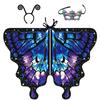 Fairy Festival Rave Dress Party Favor Cloak Butterfly Scarf Butterfly Wings Shawl Butterfly Costume