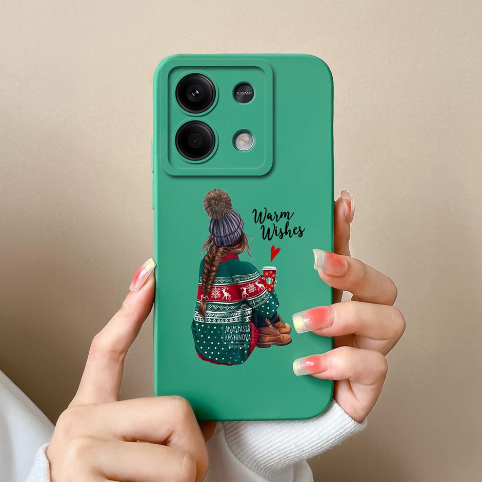 Чехол для Xiaomi Redmi Note 13 Pro Plus 5G Милые Девочки Мультяшный Матовый Силиконовый Чехол Для Redmi Note13 Pro+ 5G Новый Дизайн Funda