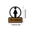 1pc Creative Wooden Toilet Sign Men's and Women's Restroom Sign Suitable for Bedroom, Living Room, Office, Cafe, Bar Sign
