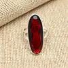 Unique Red Garnet Gemstone 925 Sterling Silver Handmade Jewelry Christmas Gift Ring