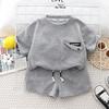 Children's Summer Casual Korean Version of Loose Baby Cotton Comfortable T-shirt Suit