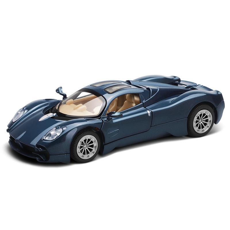 1/32 Pagani Utopia Металлическая модель спортивного автомобиля Литье под давлением Металлические гоночные автомобили Модель Симуляция звука и света Детская игрушка Подарок