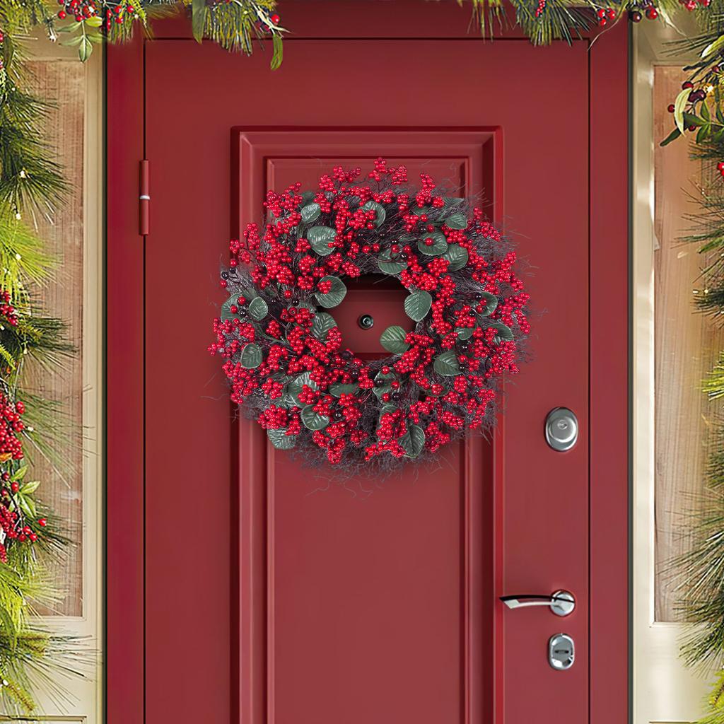 Festive Christmas Decoration Wreath Holiday Decoration Candlestick Garland