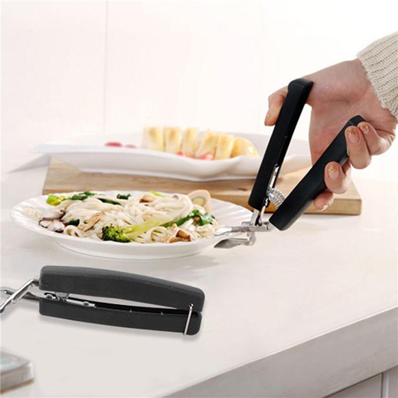 Зажим для чаши из нержавеющей стали, универсальный ручной держатель для тарелок, милый зажим для кухонных инструментов для микроволновой печи