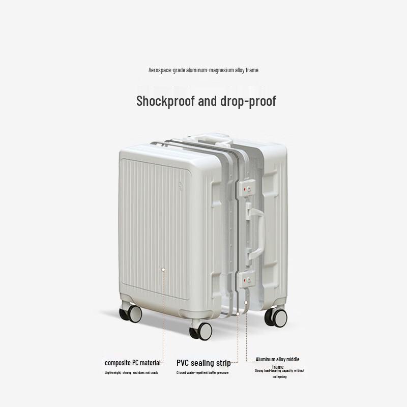 OIWAS OCX6672A Aluminum Frame Hard-Shell Business Travel Suitcase