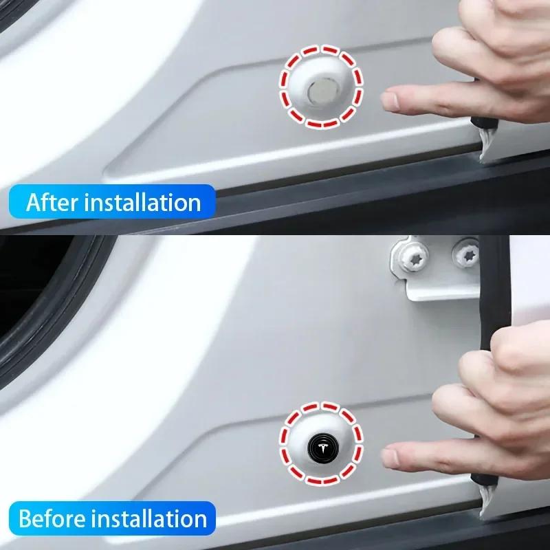 Car Sticker Tesla Car Door Anti-Collision Silicone Pads Shock Absorber Gasket Suitable For Tesla Model 3 Model X STM3 TMX TMS 20