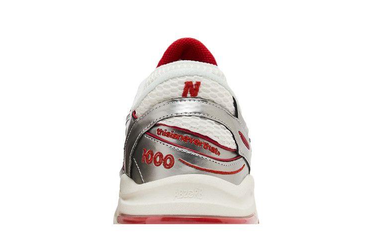 Men's Sneakers New Balance 1000 thisisneverthat Metallic Silver Red Metallic Silver/Red
