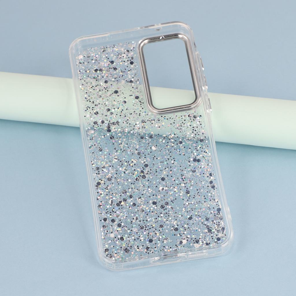 For Samsung Galaxy A55 5G Case Epoxy Design Electroplating Soft TPU Phone Back Cover Large Lens Cutout