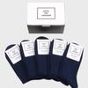 SOCKS THE LANGUAGE Golji Lip Socks (Navy 5-Set)