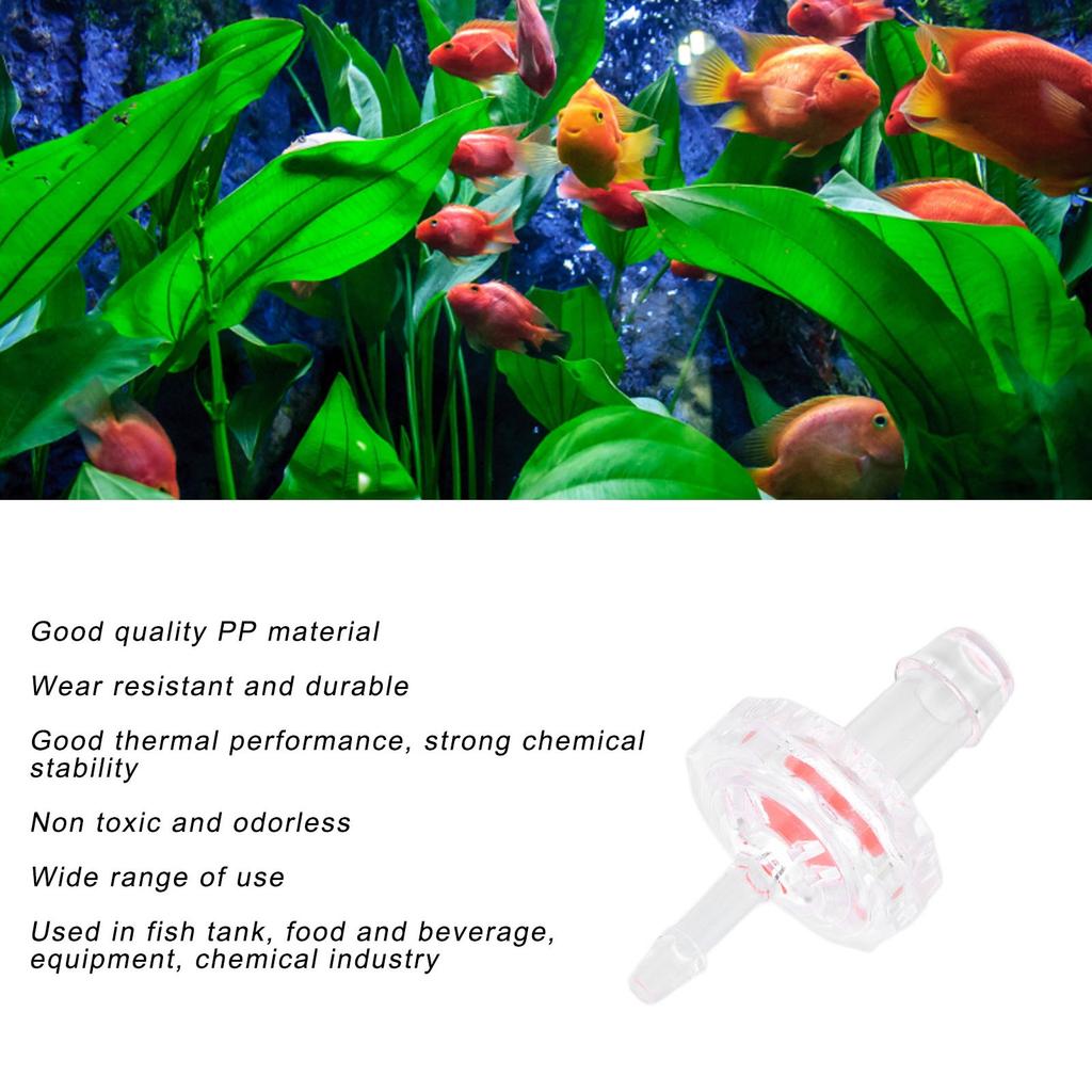 10Pcs Check Valve 1 Way PP Plastic Barb Hose Water Stop Diameter Diaphragm