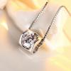 Модное женское ожерелье с бриллиантами, подвеска в виде сердца с настоящей любовью, женская короткая цепочка на ключицу, женские украшения