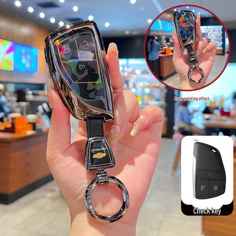 Премиальный чехол для ключа Chevrolet Equinox 2025 с металлической пряжкой - Аксессуары с полным покрытием