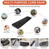 2Pcs/Pack 500*130*30mm Sidewalk Threshold Driveway Plastic PE Portable Car Loading Dock Textured Surface Curb Ramp