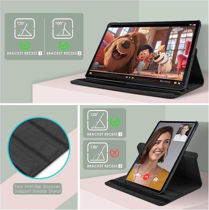 Вращающийся на 360 градусов чехол для Samsung Galaxy Tab S9 Ultra 14,6 S8 Plus 12,4 S7 FE 11, чехол для планшета SM-X900 X916 X800 X810 T730 T970, чехлы