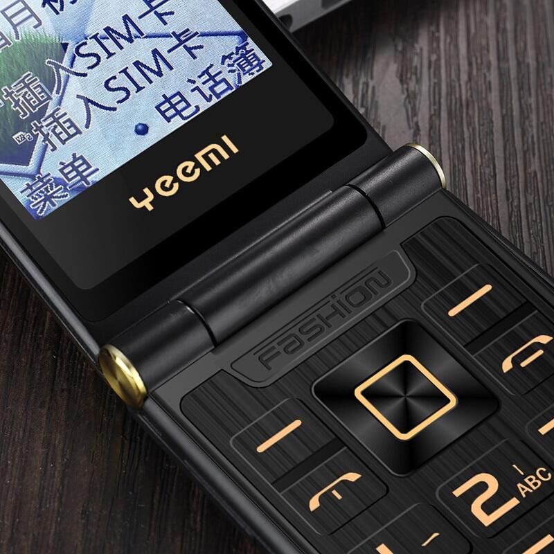 YEEMI M2+ 4G LTE раскладной мобильный телефон 2,84 дюйма двойной экран большие буквы вибрация Bluetooth MP3-плеер 1800 мАч двойной SIM-телефон