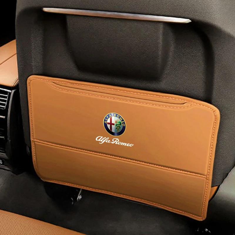 Car Stickers For Alfa Romeo Car Seat Anti Kick Pad Wear Resistant Anti-fouling Mat For Alfa Romeo Giulietta GT 159 147 156 Mito