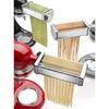 Насадка для пасты для миксера KitchenAid, Валок для раскатки теста для пасты, Резак для спагетти и феттучини, Нержавеющая сталь, Подходит для всех миксеров KitchenAid Chef