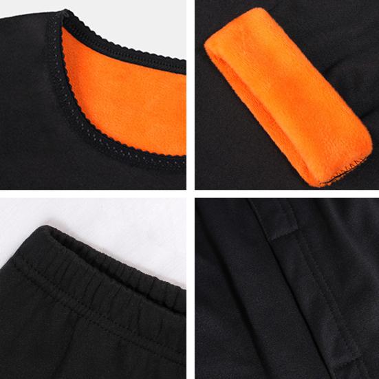 1 комплект мужского зимнего термобелья, утепленный, облегающий, удобный, прочный тканевый топ, брючный костюм