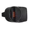 COACH West 20 classic brand embossed denim and smooth calfskin chest bag small men's black
