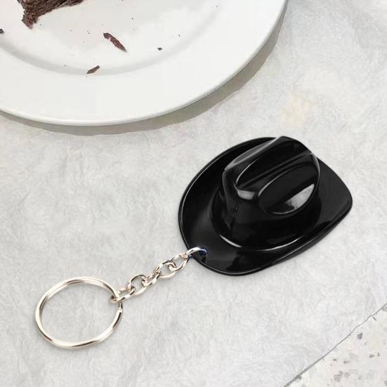 Yousheng Cowboy Hat Bottle Opener Keychain Rustic Western Cap Key Ring Beer Openers Dual Function Key Chain Cowgirl Theme Party Favor
