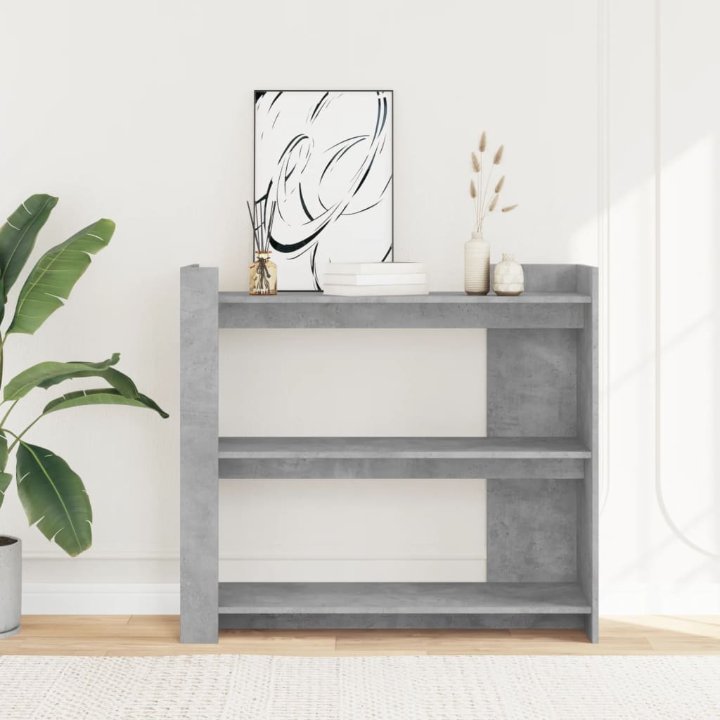 Console Table Concrete Grey 100x35x90 cm Wood Based Panel