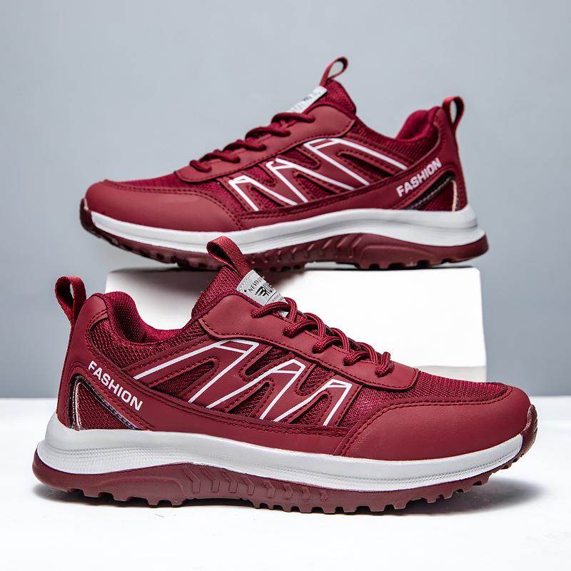 Men's Summer Outdoor Walking & Running Shoes - Breathable Mesh, Non-Slip, Soft Sole, Suitable for Middle-Aged & Elderly.